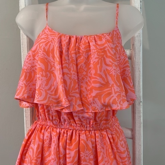 𝅺LILLY Pulitzer girafeey flouncy dress size xs - Picture 2 of 7
